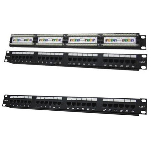 Patch Panel Cat.6 UTP 1U 24P 19inch (P/N: 1402-04011) Hàng chính hãng