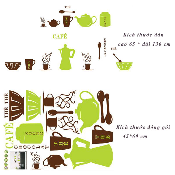 Decal dán tường Café sáng AY6009