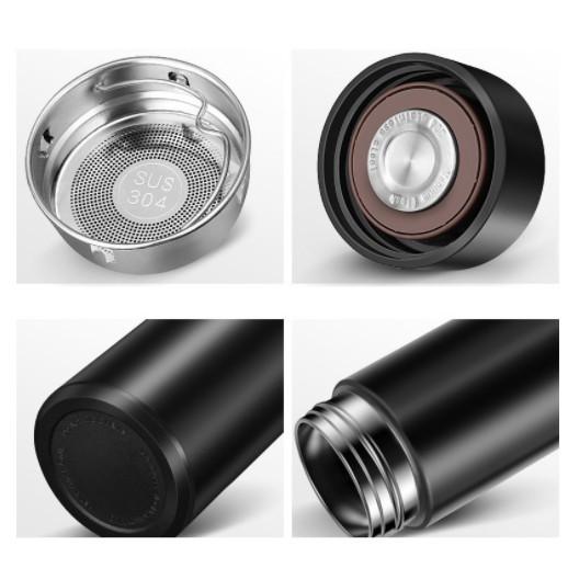 Bình Nước Giữ Nhiệt Đo Nhiệt Độ Lõi Inox 304 Cao Cấp Hàng Dày Dặn 500ml Nước