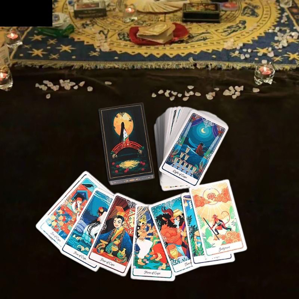 [Size Gốc] Bài Tarot Of The Divine 78 Lá 7x12 Cm Tặng Đá Thanh Tẩy