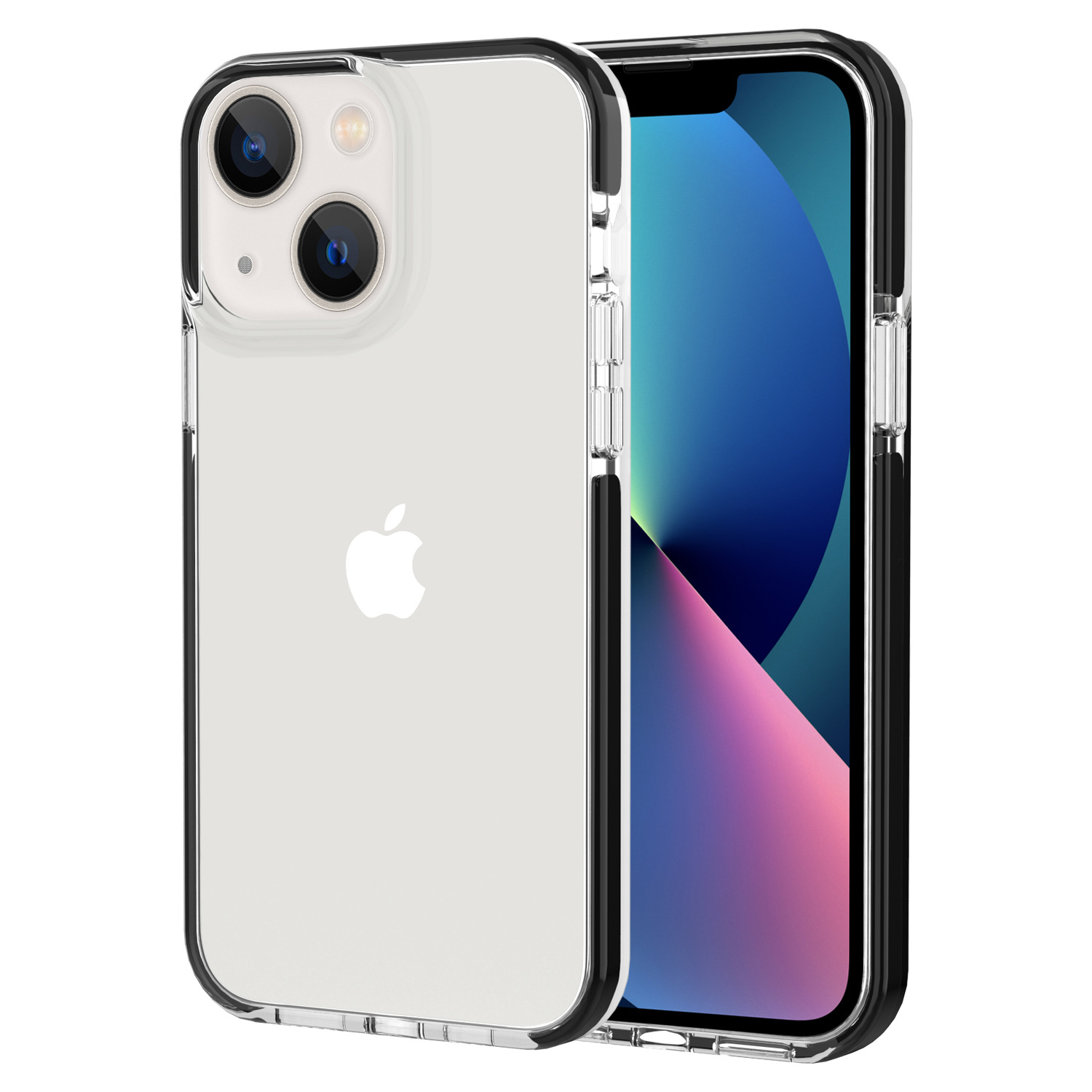 Ốp Lưng TPU Trong Suốt Viền Đen Cho iPhone 14 / 14 Plus / 14 Pro / 14 Pro Max
