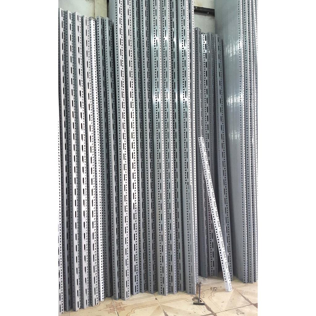 10 Thanh sắt kệ V lỗ đa năng V30x30mm dài 1m dày 2 ly