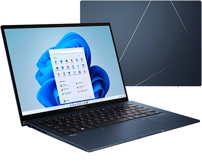 Máy Tính Xách Tay Laptop Asus Zenbook Q409ZA-EV0.I5256BL ( Intel Core i5.1240P/8GB LPDDR4/SSD 256GB/Intel Iris Xe Graphics/14inch OLED WQ/Win11/Blue ) - Hàng Chính Hãng