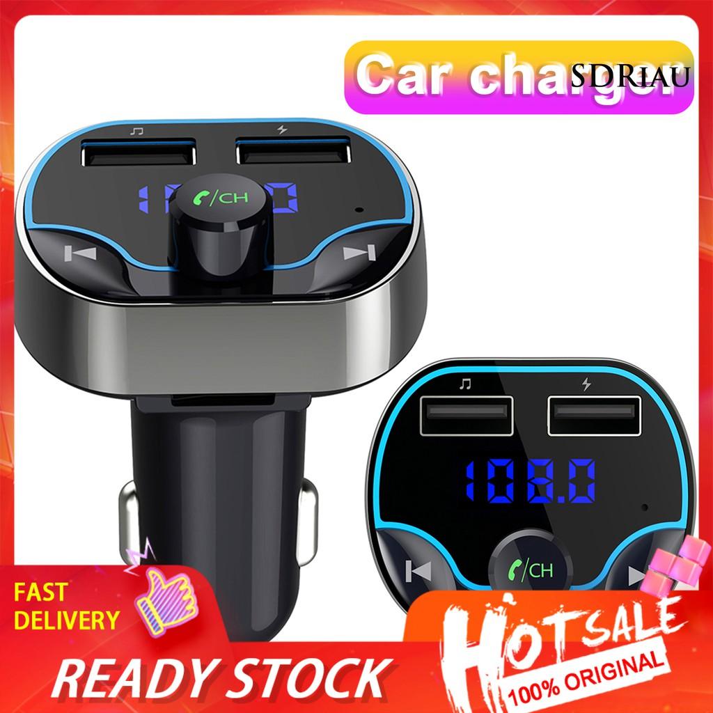 Củ Sạc Trên Xe Hơi Qcd_T24 Dual Usb Bộ Truyền Tín Hiệu Bluetooth