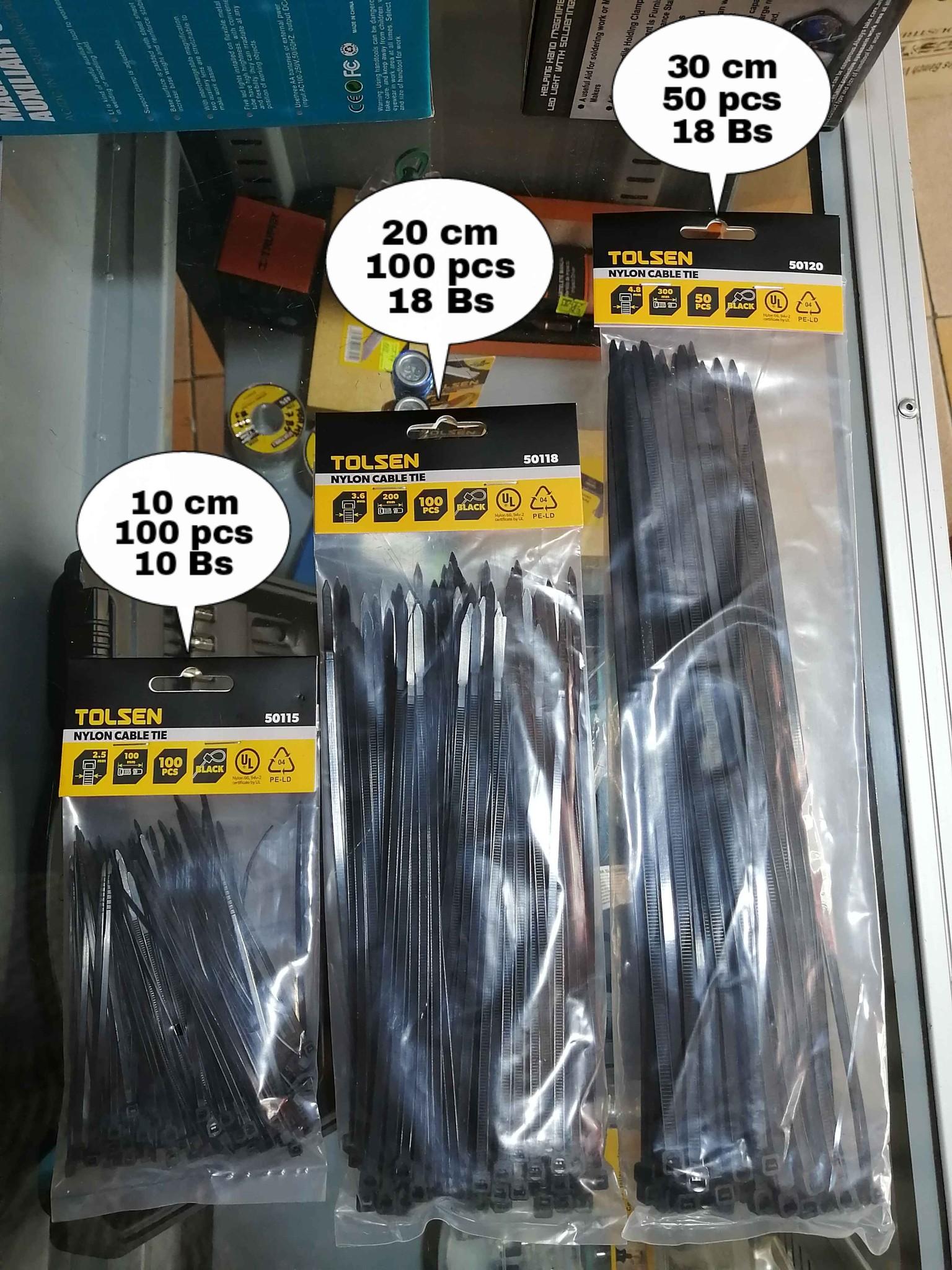 DÂY RÚT ĐEN TOLSEN SIZE TỪ 2.5X100mm - 7.6X450mm - HÀNH CHÍNH HÃNG