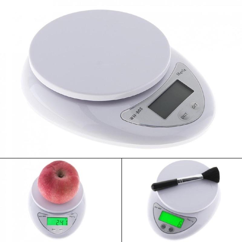 Cân Nhà Bếp Electronic B05 5kg Màn Hình LCD Hiển Thị Thông Minh Chất Lượng Tốt