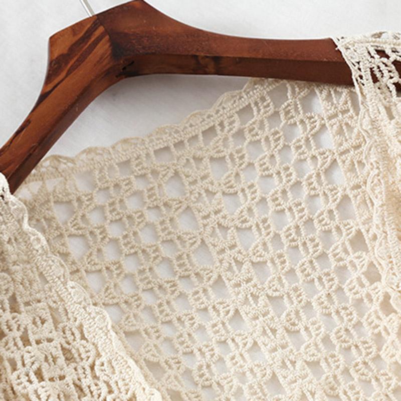 Áo Khoác Cardigan Nữ Tay Dài Phối Ren Thời Trang