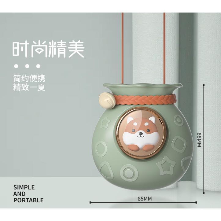 Quạt Đeo Cổ Mini Di Động Không Cánh Sạc USB Cho Trẻ Em