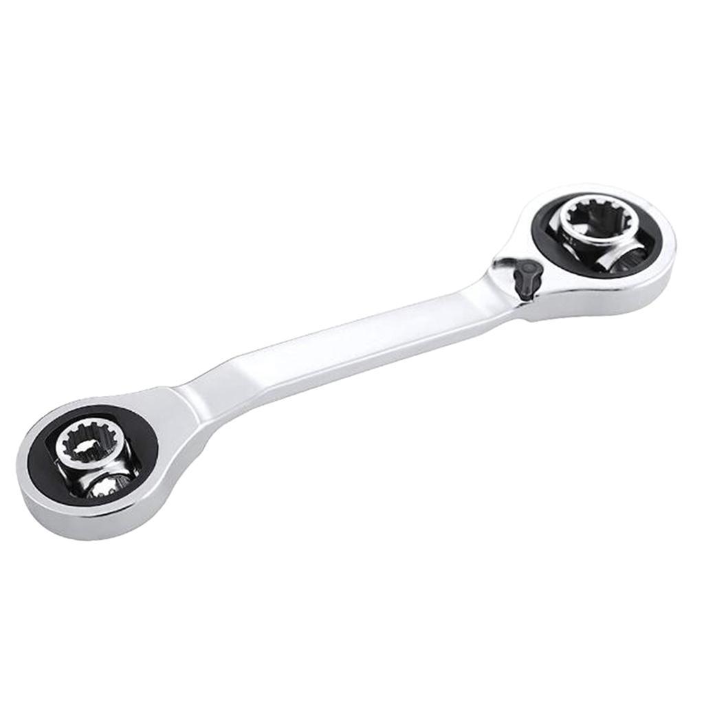 6-14mm Double End Ratchet Wrench Metric Ratcheting Combination Spanner Tool