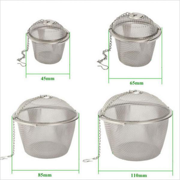 3x Stainless Steel Ball Tea Spice Strainer Infuser Mesh Filter Loose Leaf