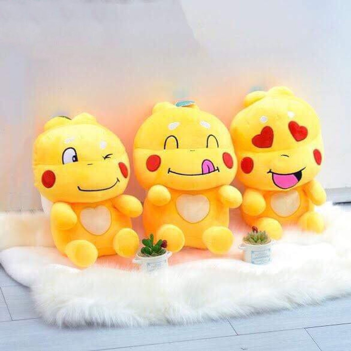 Thú bông Qoobee lông mịn ngồi