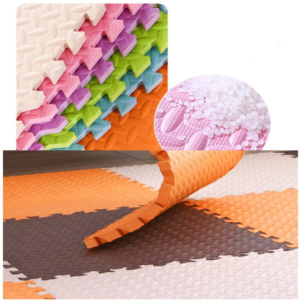Thảm xốp lót sàn vân khế miếng 60x60cm 1cm