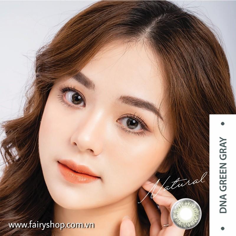 DNA TAYLOR GREEN GRAY Natural 14.0mm - Kính Áp Tròng FAIRY SHOP CONTACT LENS Độ 0 đến 6