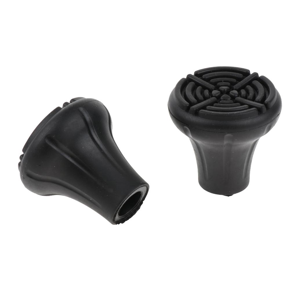 5pcs Replacement Rubber Tips Cover for Walking Stick Trekking Poles Round