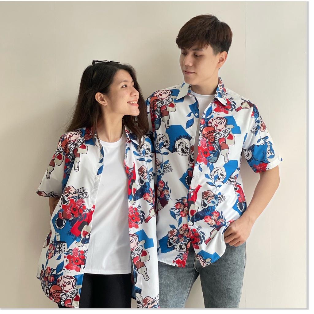 ÁO SƠ MI HOẠ TIẾT HOA MÀU CỰC ĐẸP , HOT 2021 HQ 99 STORE