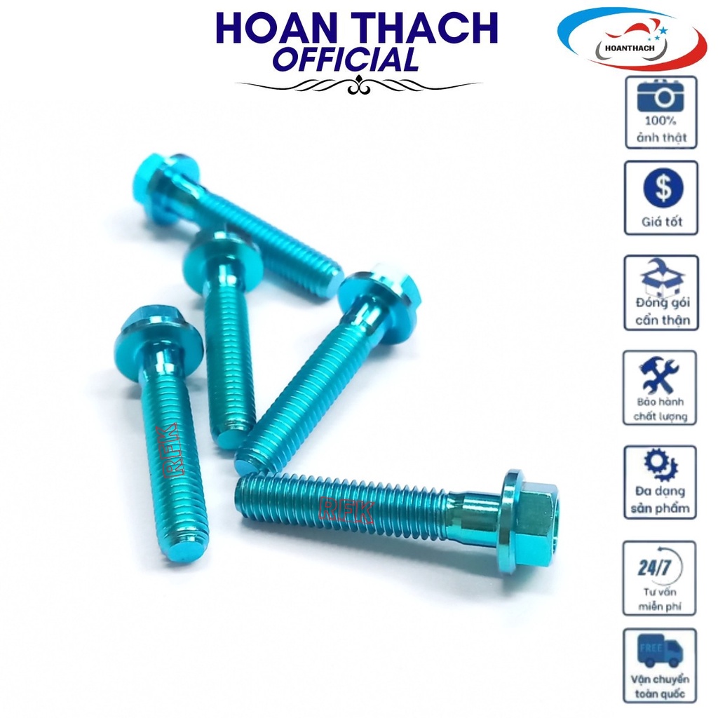 Ốc 6L25 Trụ Vương Miện Xanh Lục Bảo Dùng cho nhiều dòng xe SP016466 (giá 1 con)