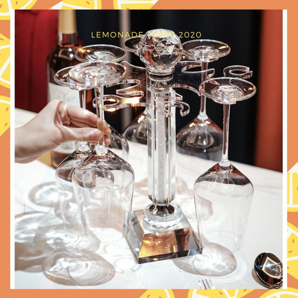 Bình đựng rượu vang pha lê xoay 360 độ cao cấp - Bình thở đựng rượu vang thuỷ tinh pha lê sang trọng