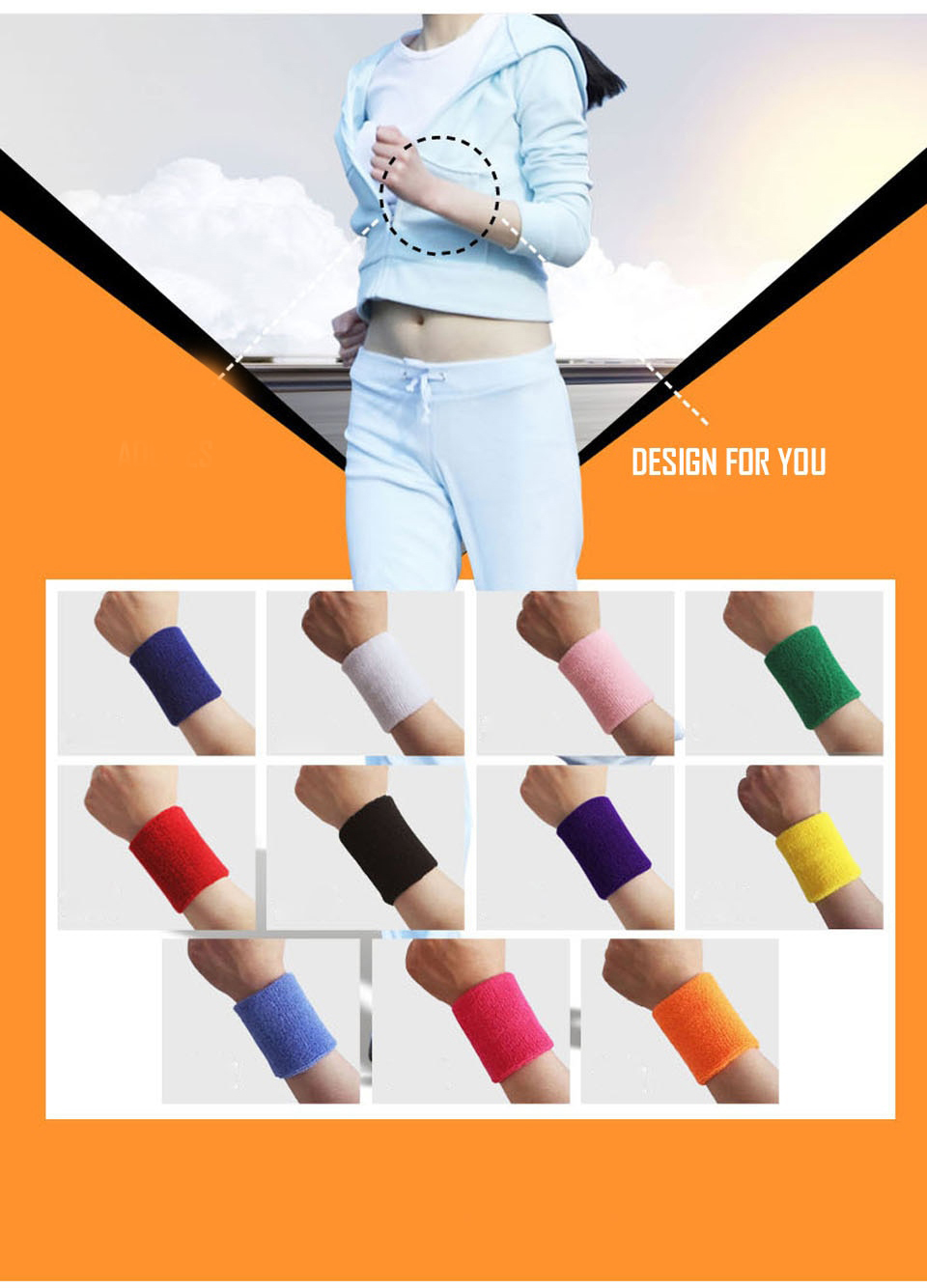 Băng cổ tay thấm mồ hôi thể thao nam nữ Boer 0230 Sports Bandage Aol (1 chiếc) - Băng thấm mồ hôi, cuốn cổ tay thể thao - Chạy bộ, đạp xe, bóng đá, bóng bàn, bóng chuyền, hoạt động ngoài trời - Hàng chính hãng