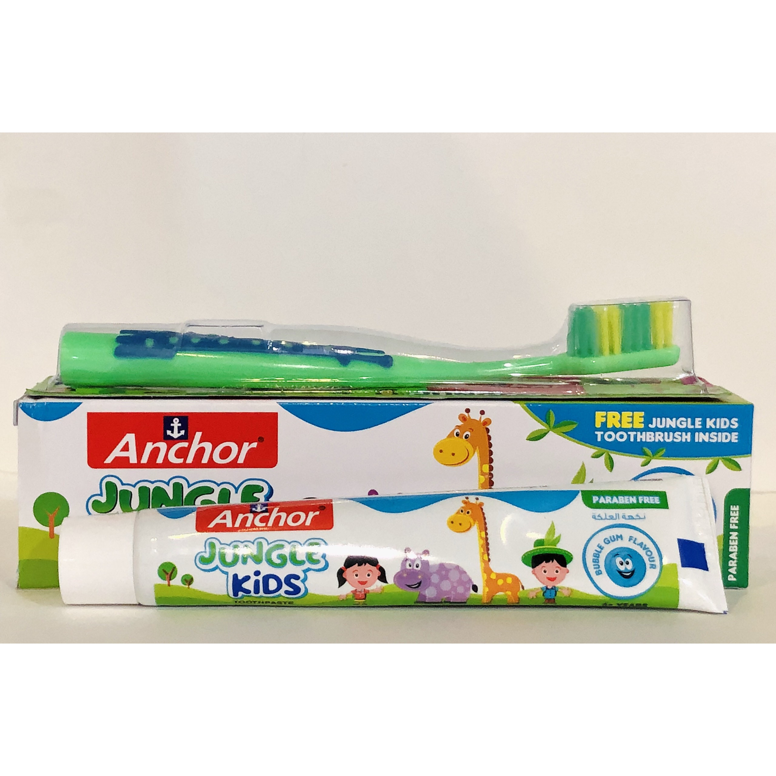 KEM ĐÁNH RĂNG CHO BÉ VỊ KẸO BUBBLE GUM ANCHOR JUNGLE KIDS 50G