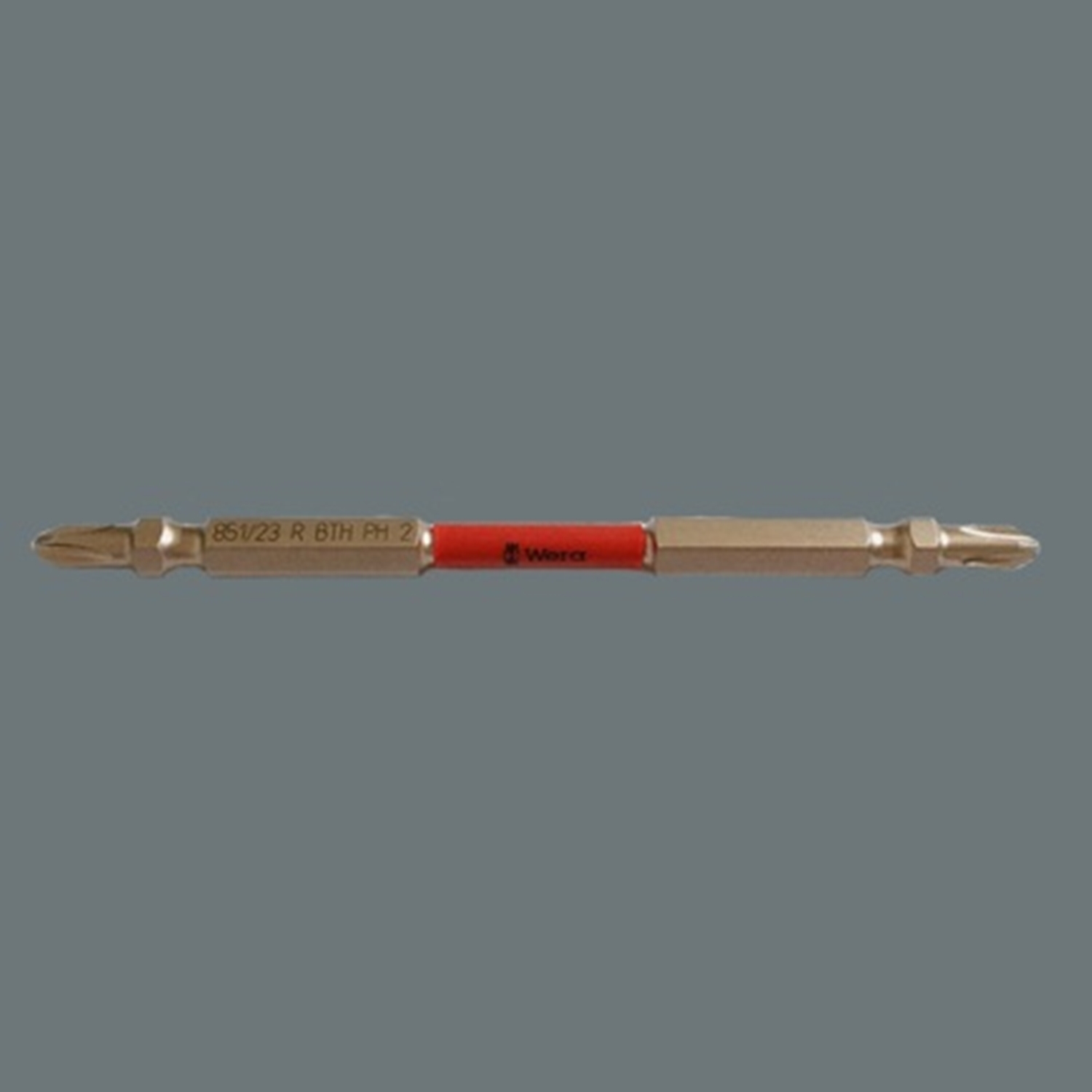 Bộ mũi vít 2 đầu 4 cạnh cho máy khoan bắt vít 851/23 BiTorsion Impaktor phủ kim cương PH2 x 65mm và PH2 x 110mm, 3 cái, Wera 05344490001