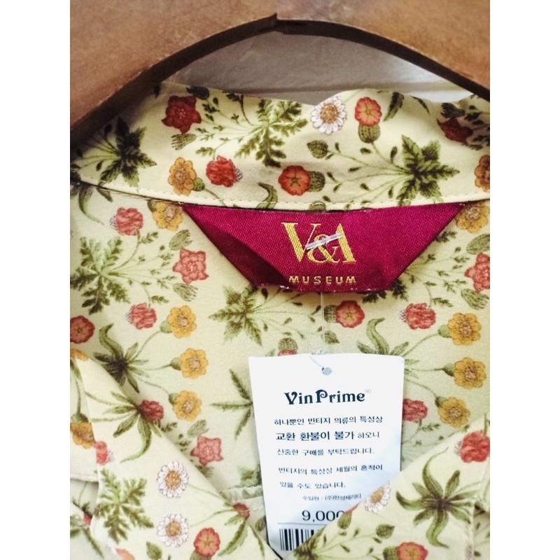 Áo sơ mi nhật vintage, hoạ tiết hoa nhí