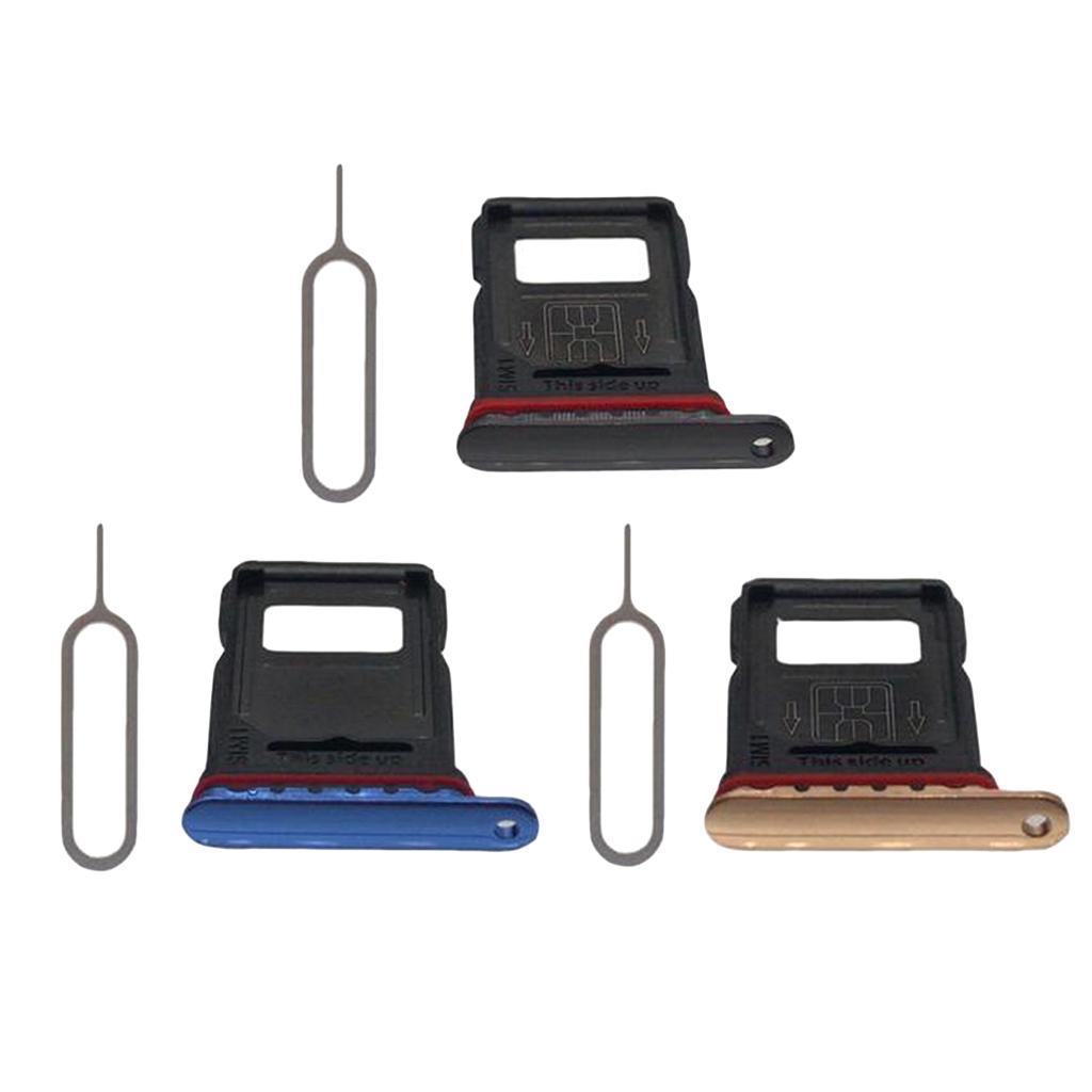 Dual SIM Card Holder Slot Tray Replacement for OnePlus 7Pro Seven Pro Gray