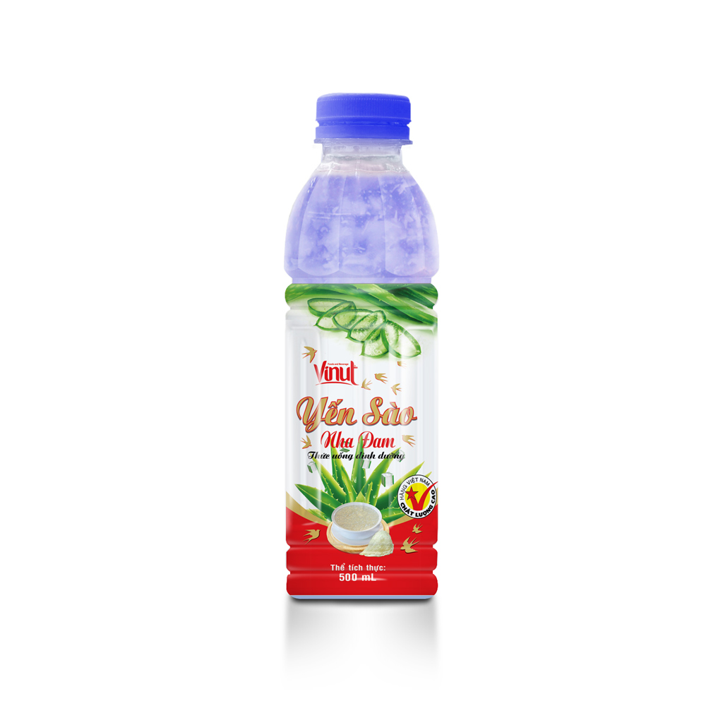 Thùng 24 Chai Nước Nha Đam Yến Sào Vinut 500ml