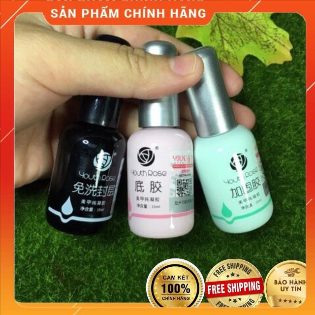 Base - top - cứng móng hoa hồng (Liên kết- bóng siêu bền)