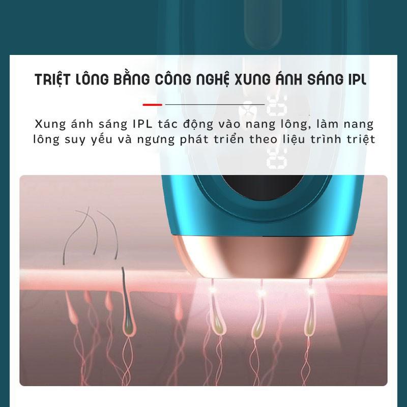 Máy Triệt Lông Triệt lông vĩnh viễn, triệt tận gốc không gây đau rát, Hiệu quả sau 3 lần sử dụng