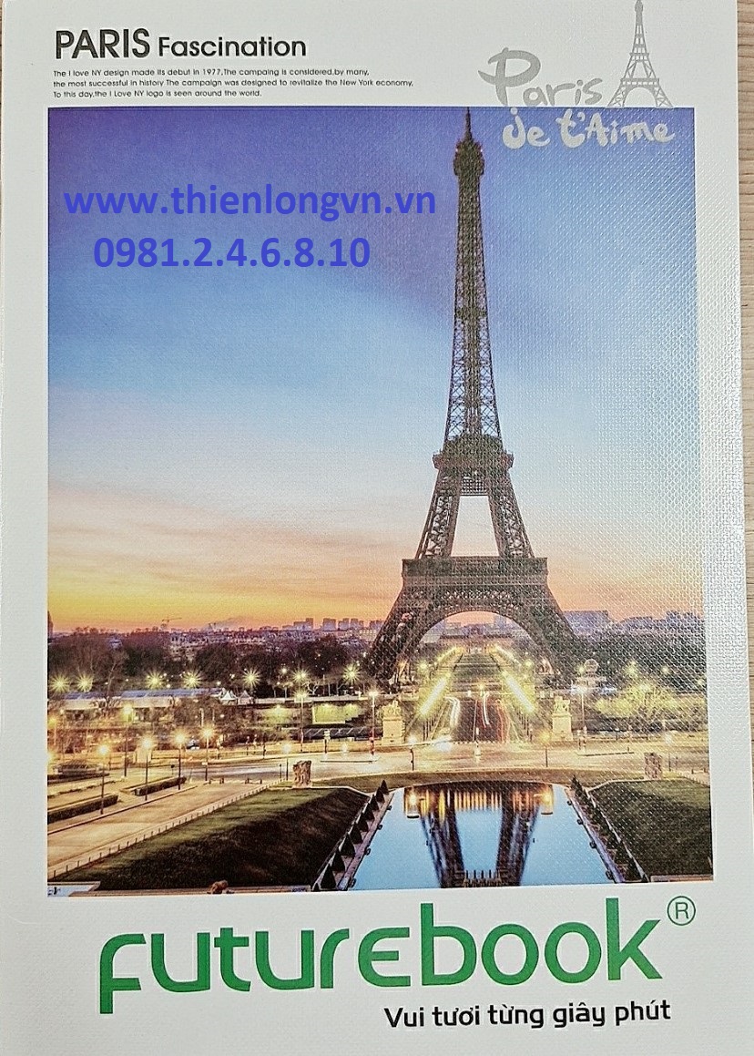 Vở kẻ ngang 80 trang Paris Futurebook - DKSV 181