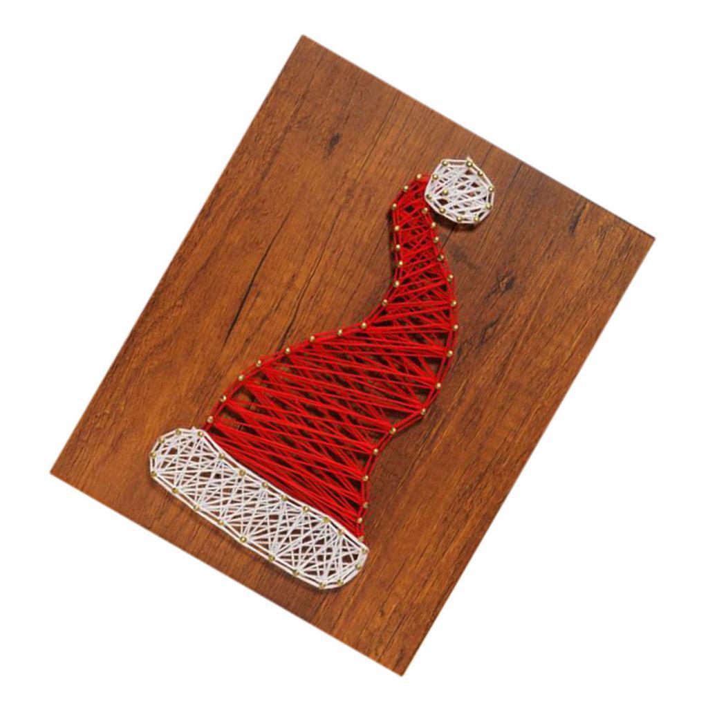 Creative Santa Hat String Art Kits for Childern Adults DIY Crafts