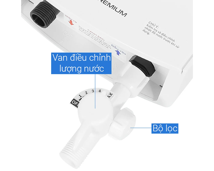 AURES PREMIUM 4.5P IVORY - Máy nước nóng trực tiếp Ariston AURES PREMIUM 4.5P IVORY HÀNG CHÍNH HÃNG