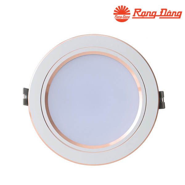 Đèn led âm trần đổi màu 9W Rạng Đông - Viền vàng mã D AT10L DM 110/9w
