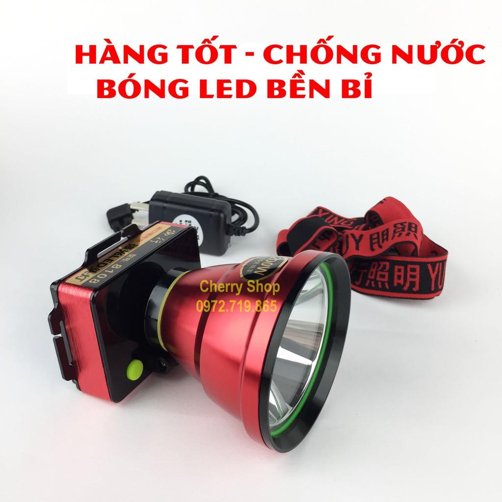 (HÀNG CAO CẤP) Đèn đội đầu cao cấp chống nước ( kín nước ) đèn led siêu sáng Ánh sáng vàng hoặc ánh sáng trắng Mã 8108