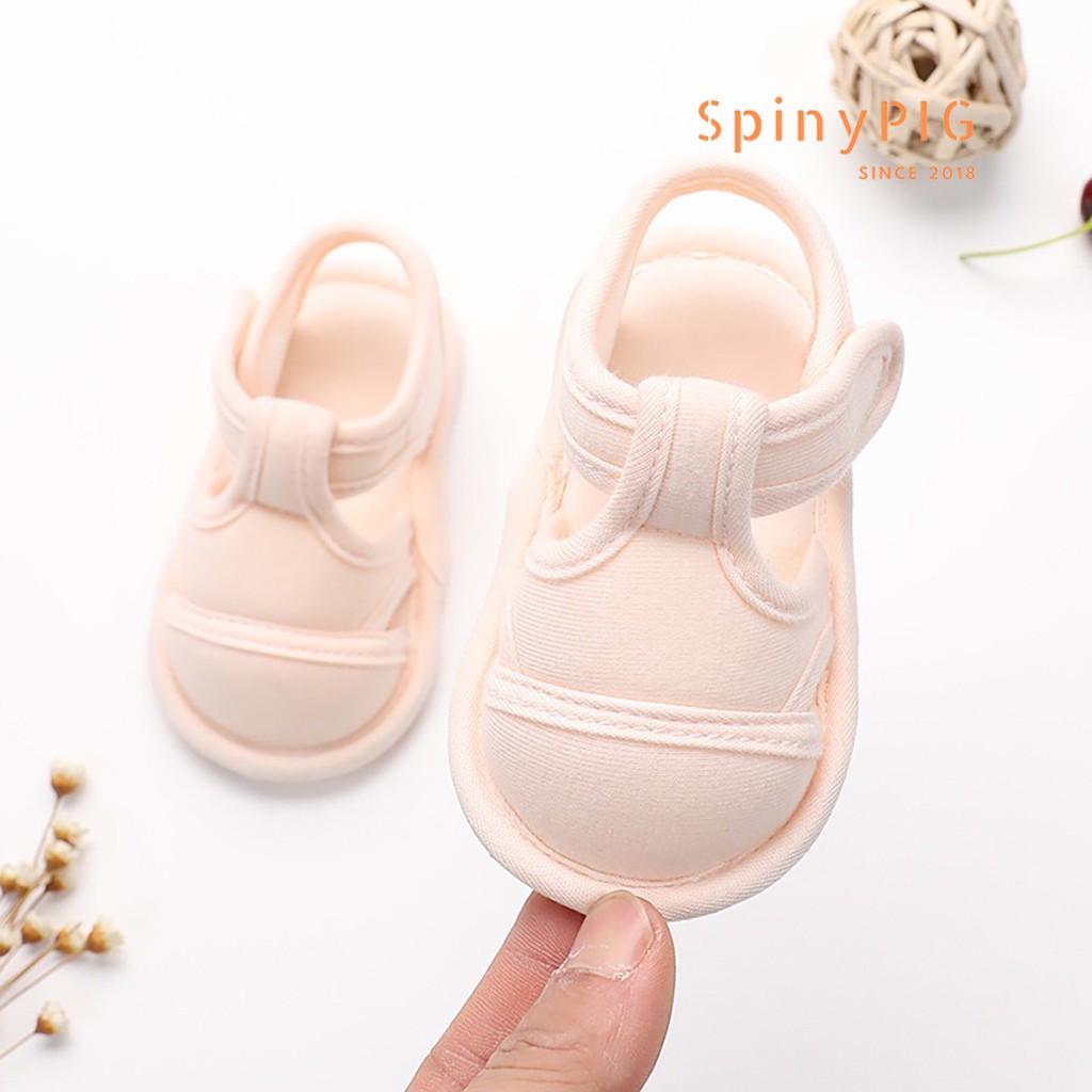 Dép tập đi cho bé 0-18 tháng tuổi chống trơn trượt chất liệu cotton hàng siêu xinh