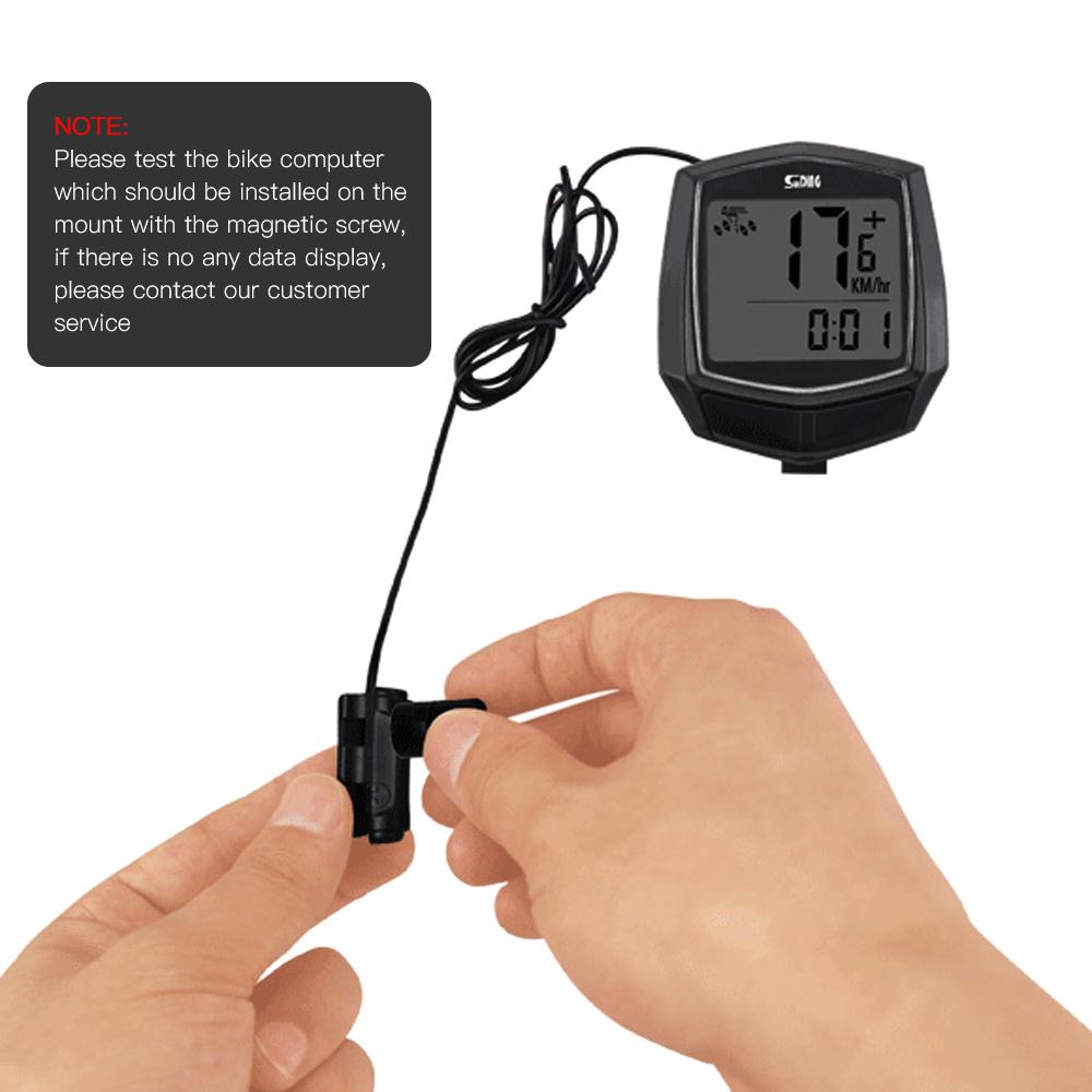 Đồng hồ đếm thời gian không dây màn hình LCD Screen Bicycle Computer
