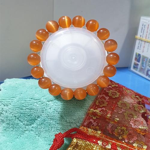 Vòng tay đá mắt mèo 10li nhiều màu
