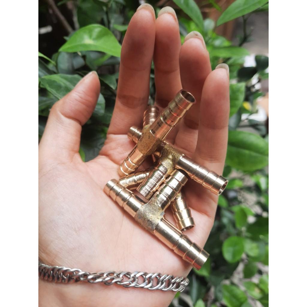 Đuôi chuột chữ T chia 3 dùng cho ống nước 8mm chất lượng