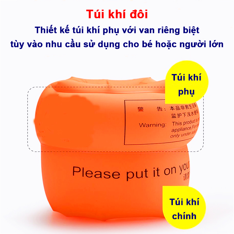 Phao tay cho bé và người lớn cao cấp Baby-S, Phao bơi cho bé nhiều màu sắc tươi sáng – SPB005