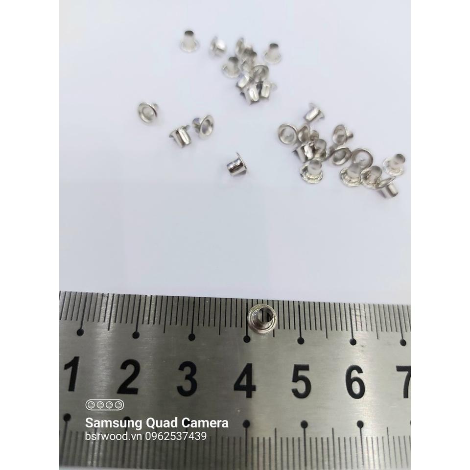Khoen ore 2.7mm Khoen mắt cáo 2ly7 Bằng thau không gỉ Màu bạc Màu vàng Khuy bấm vải, bấm giấy Túi 100 cái