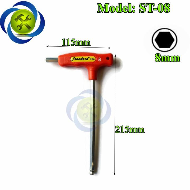 Lục giác bi chữ T 8mm Standard ST-08 cán đỏ