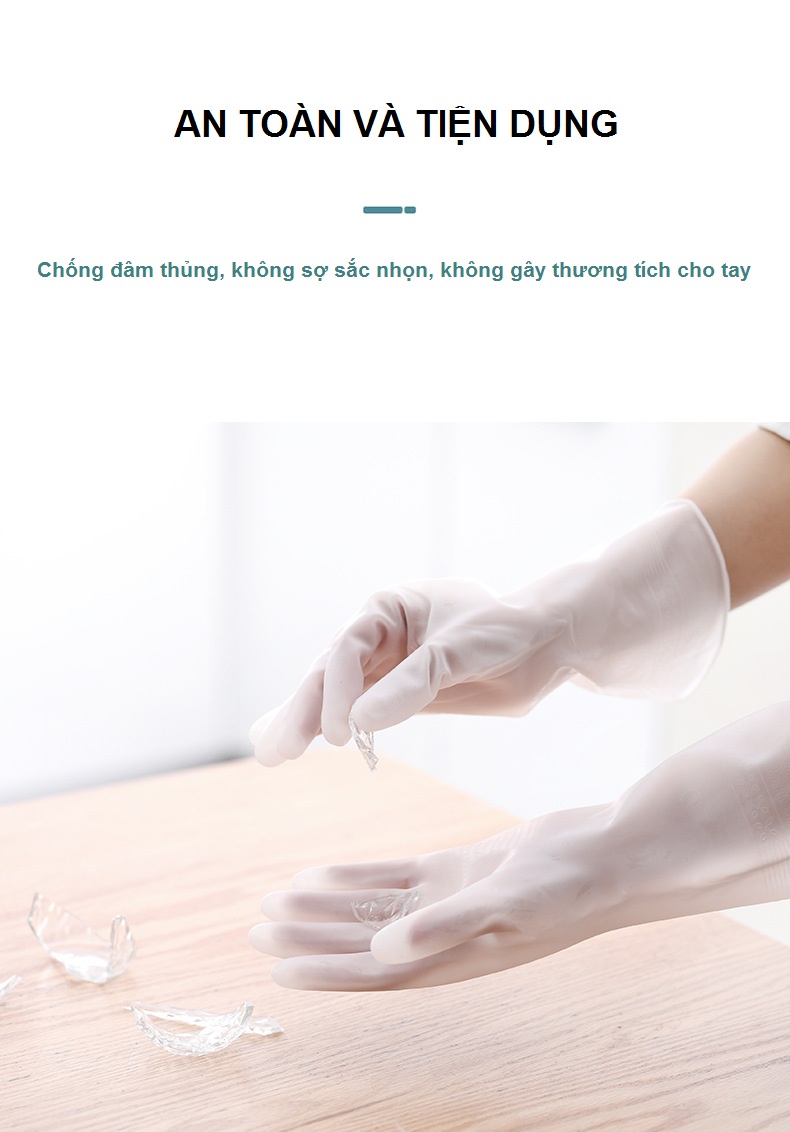 Găng Tay Cao Su Đa Năng Siêu Bền-Dùng Rửa Bát, Giặt Giũ, Vệ Sinh Nhà Cửa-Hàng Chính Hãng