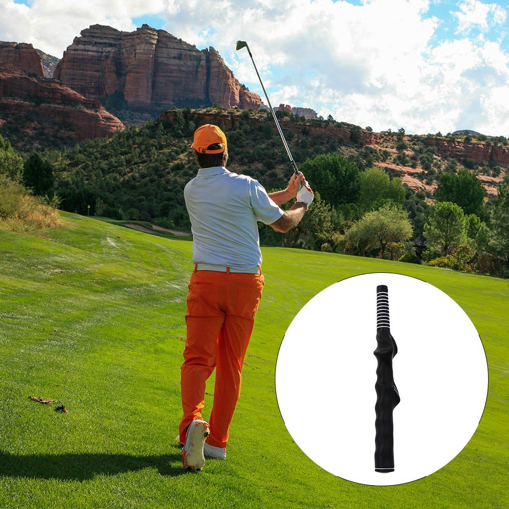 Golf Training Grip Right Left Hand Swing Practice Tool Breathable Club Proper Grip Rubber Trainer Aid