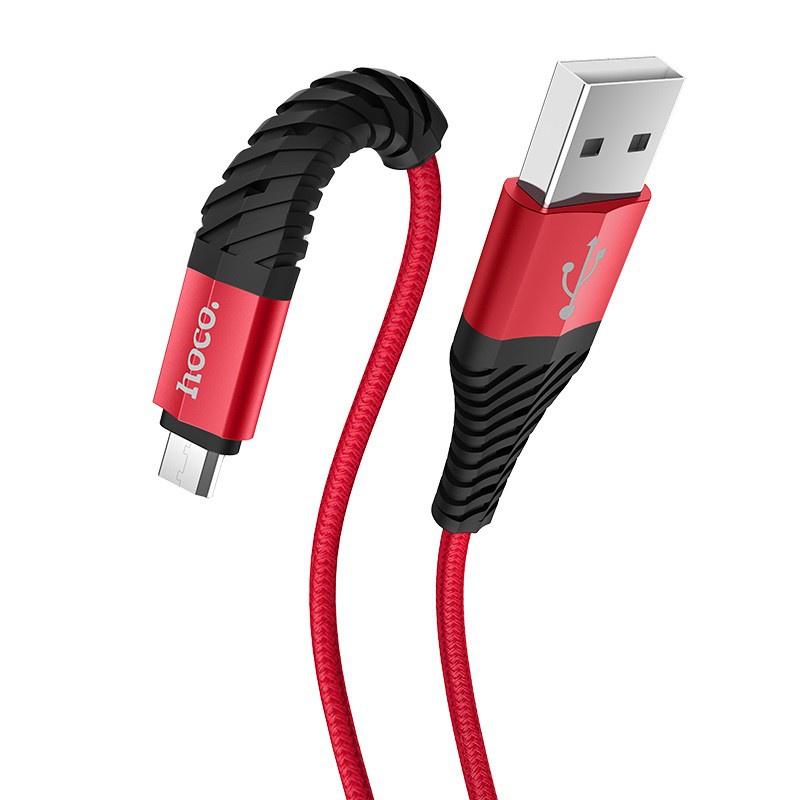 Cáp Sạc Micro-USB Hoco X38 Cho Android, Samsung, Xiaomi, Oppo,... 1 Mét, Dây Dù Siêu Bền - Hàng Chính Hãng