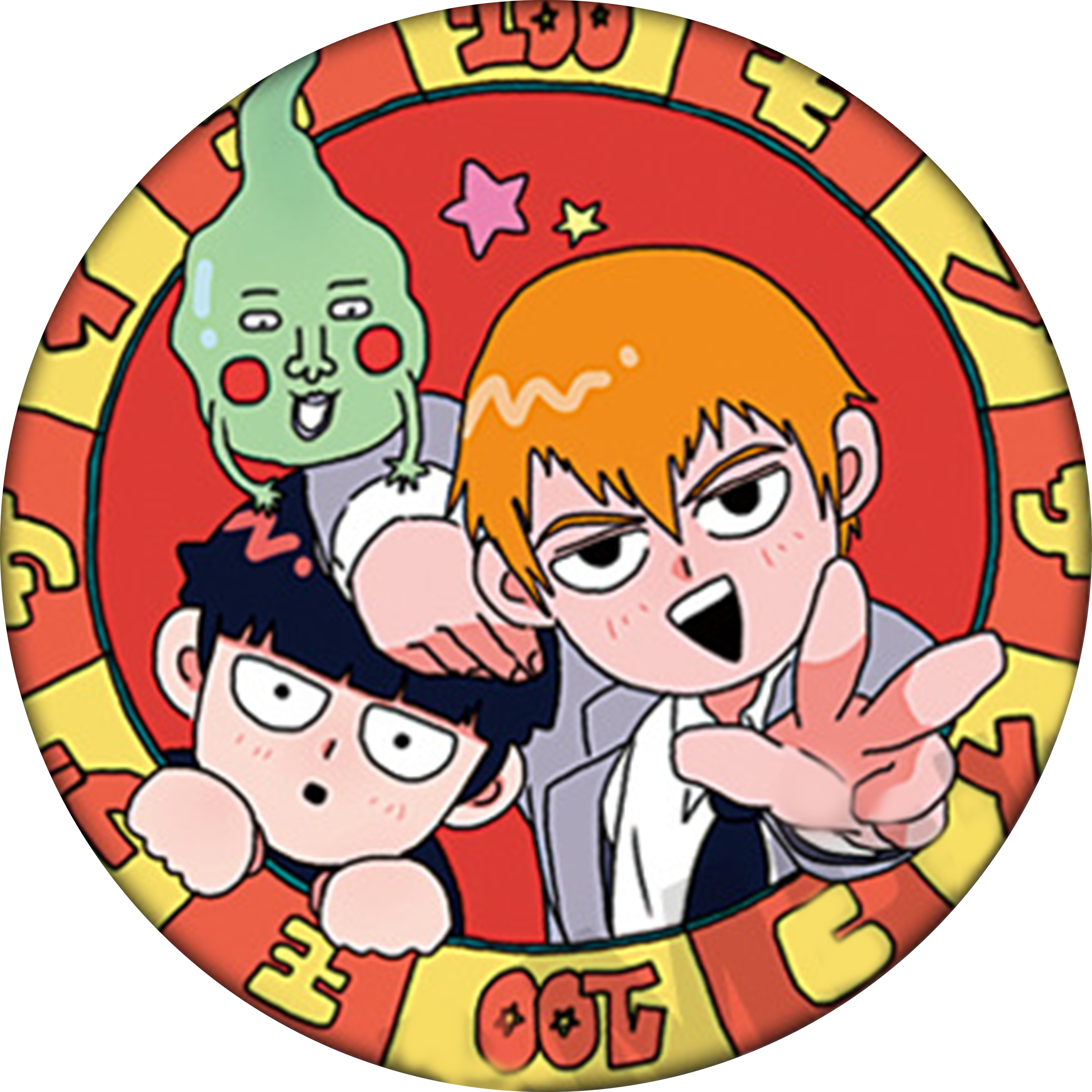 Huy hiệu in hình anime Mob Psycho 100 anime chibi dễ thương huy hiệu cài áo (MẪU GIAO NGẪU NHIÊN)