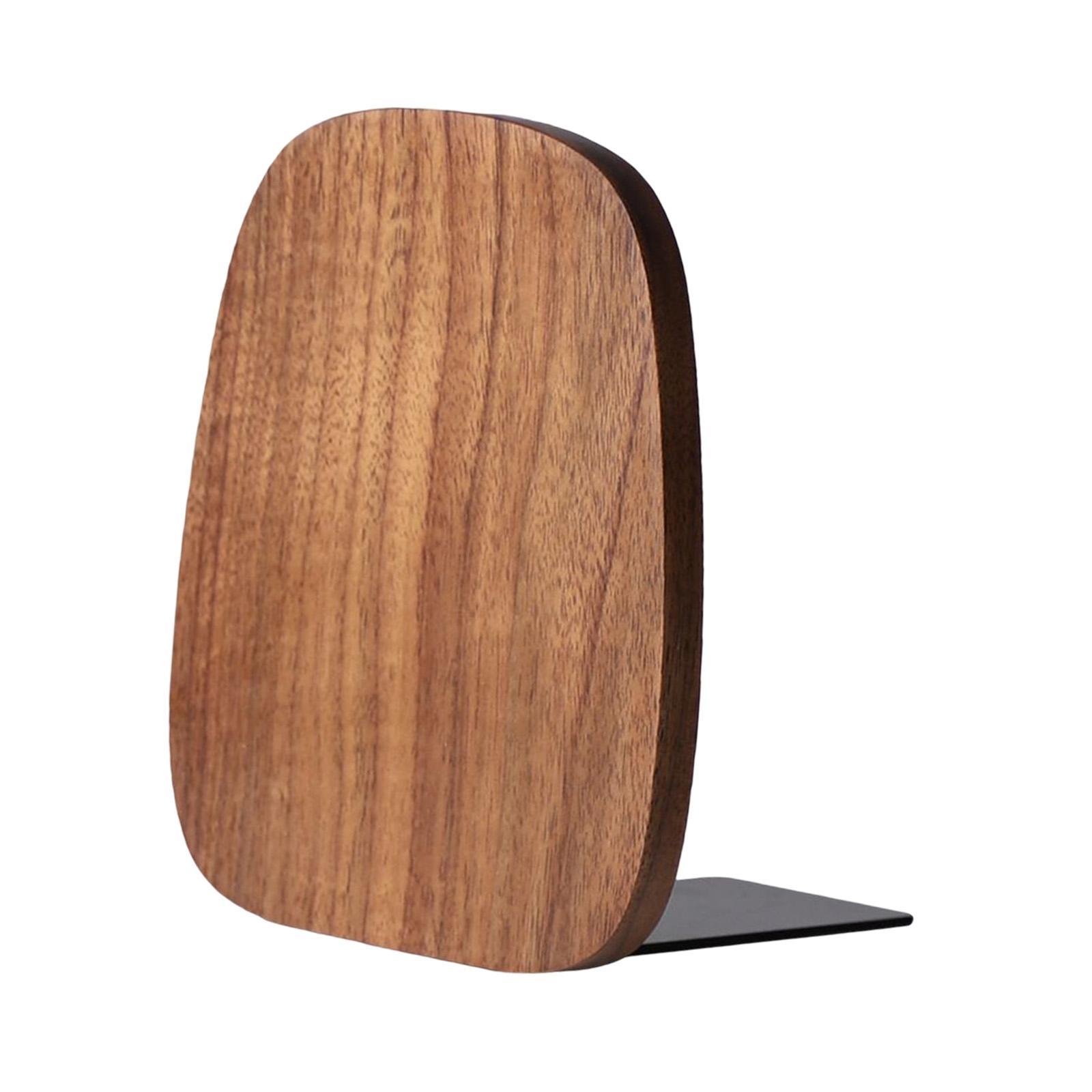 Books Stopper Book Support Wooden Bookends for Bedroom Office Office Workers