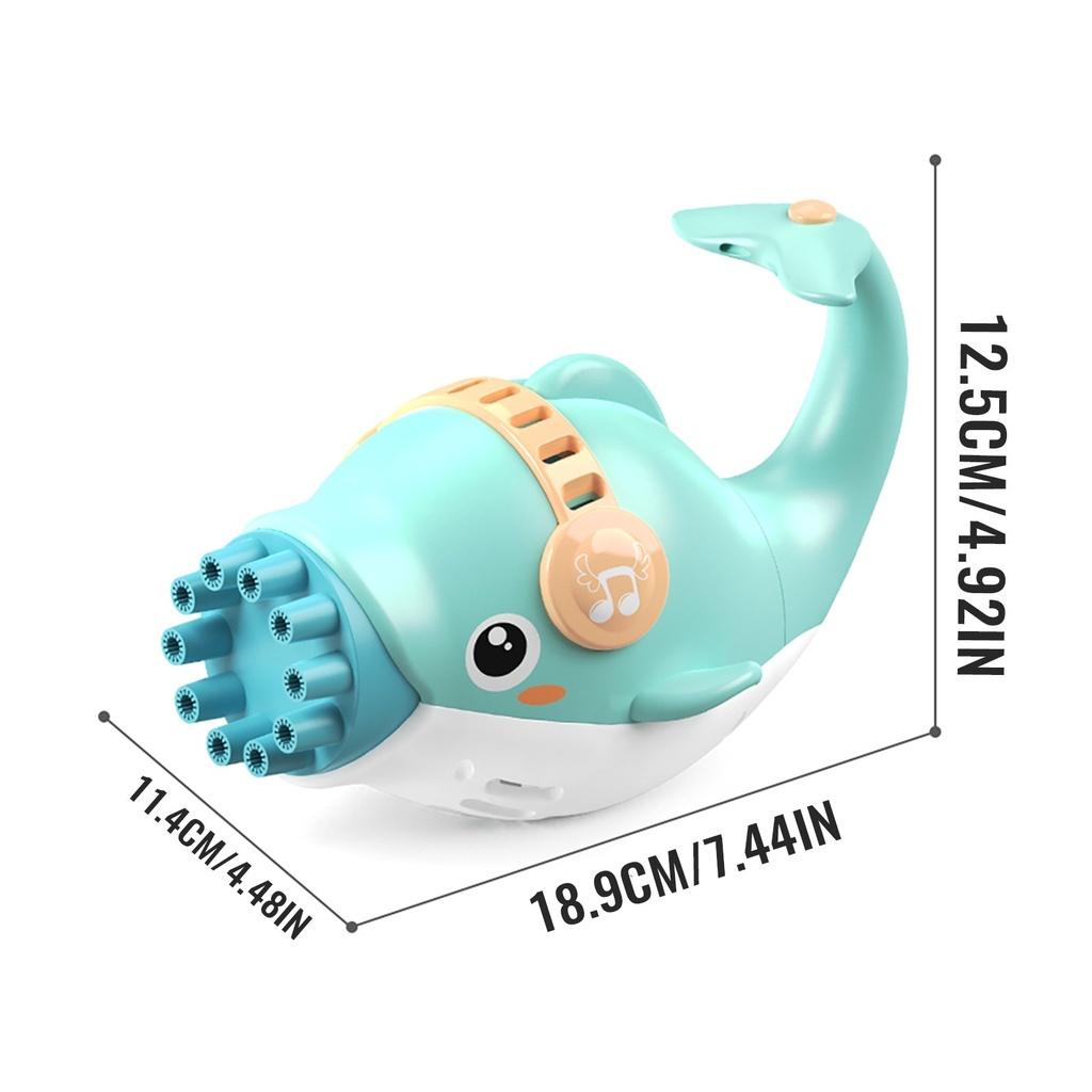 Máy Thổi Bong Bóng Xà Phòng Tự Động Hình Cá Heo Cho Bé
