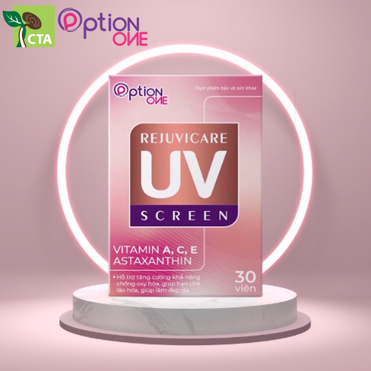 VIÊN UỐNG REJUVICARE UV SCREEN HỔ TRỢ CHỐNG NẮNG, CHỐNG LÃO HÓA DA