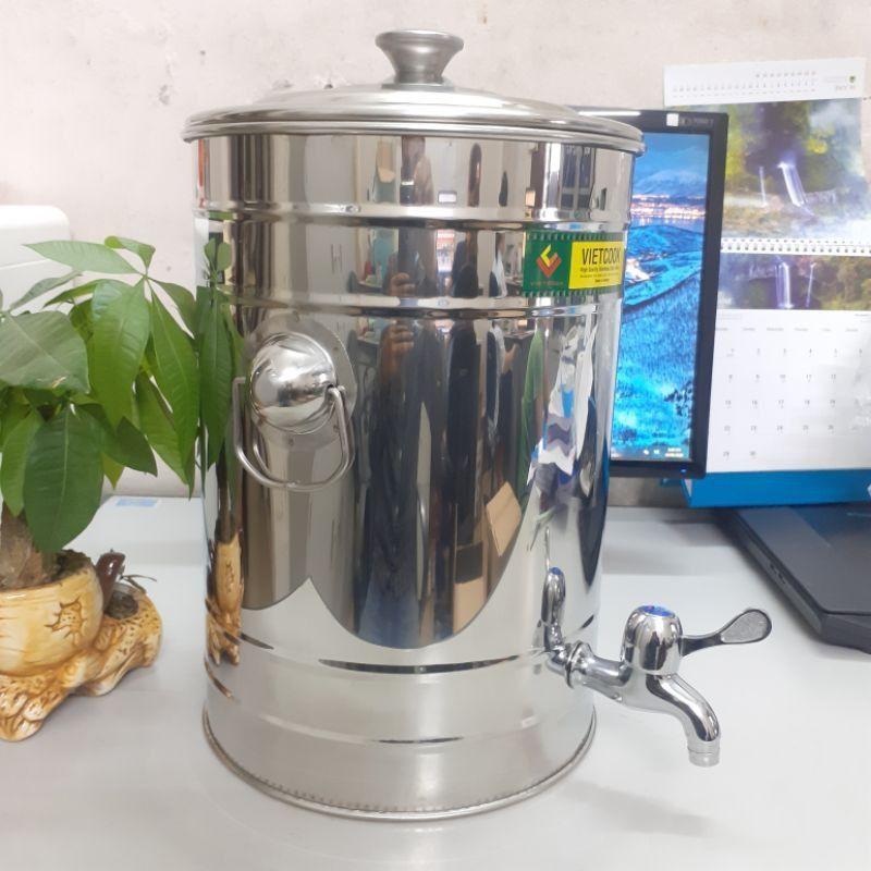 (Có Video SP)Bình đựng nước inox 7lit ,10 lit15 lít,20 lít 25,lít SUS 304, bình nước inox có vòi lấy nước,bình nước inox