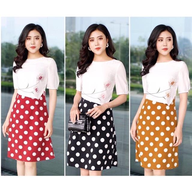 Đầm A vạt chéo croptop V301 NK